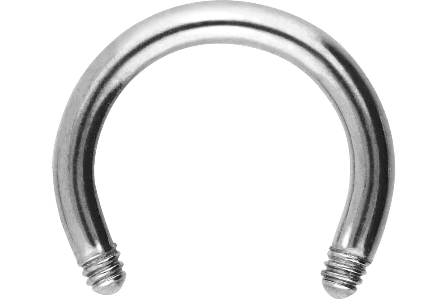 Chirurgenstahl Hufeisenring Piercing ohne Kugeln